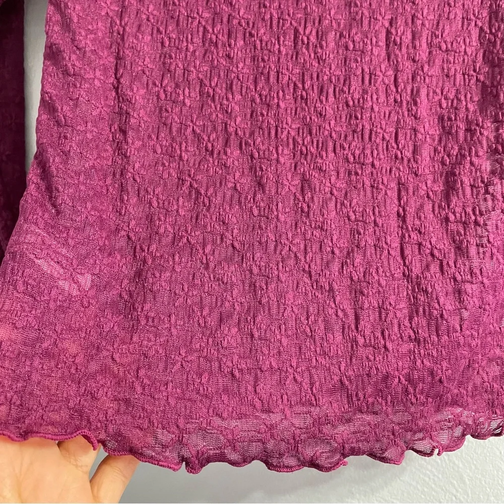 INTIMATELY Free people FROM THE START MOCKNECK LAYERING top sheer lace mesh